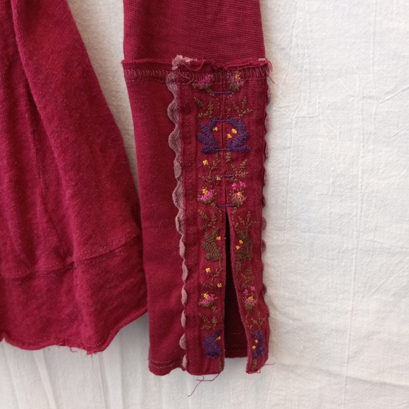 Free People pink long sleeved top, size extra small - Picture 4 of 5